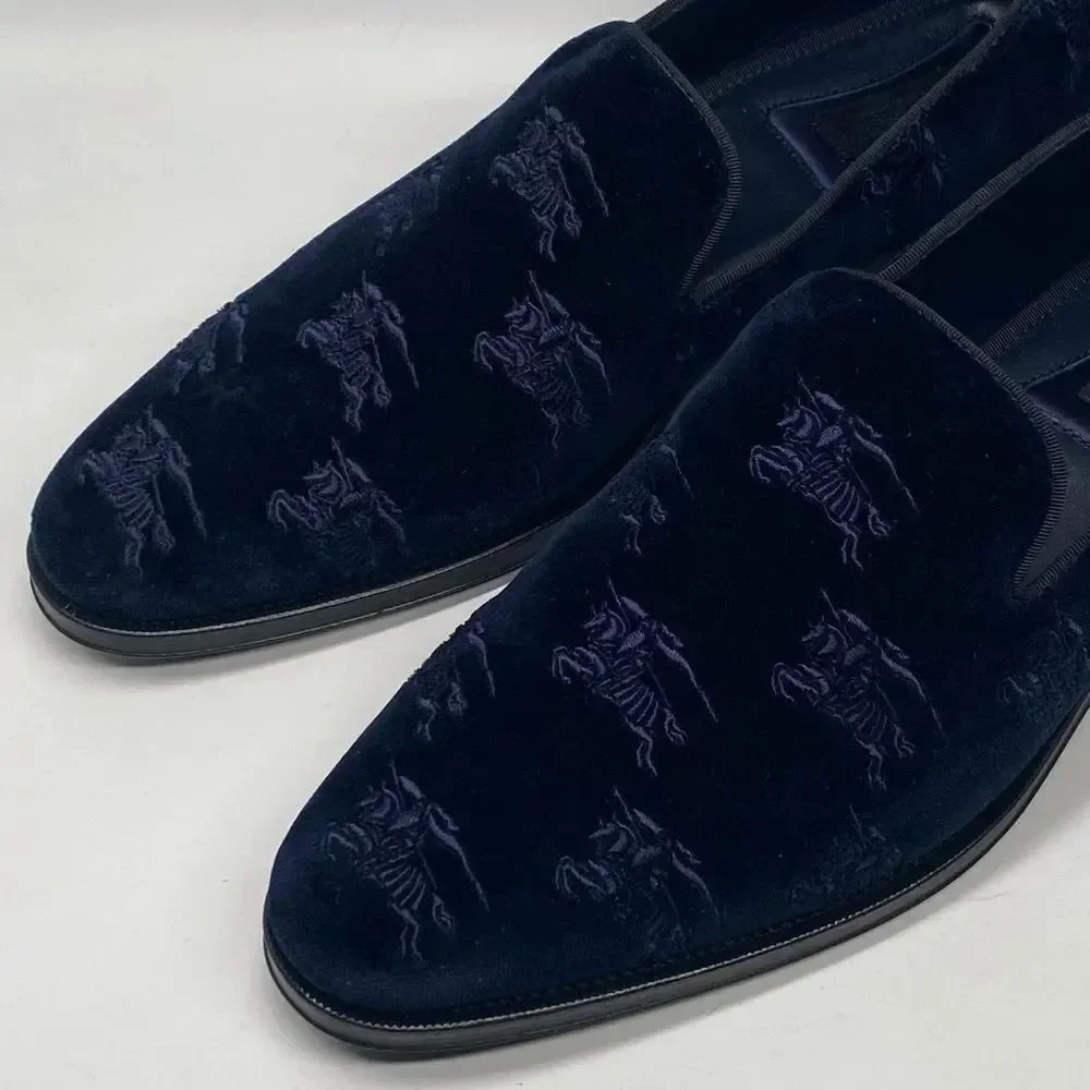 Burberry Wayne Velvet Loafer size 43.5/us size 10.5